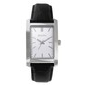 Bulova Corporate Collection Men's Rectangular Dial Black Strap Watch